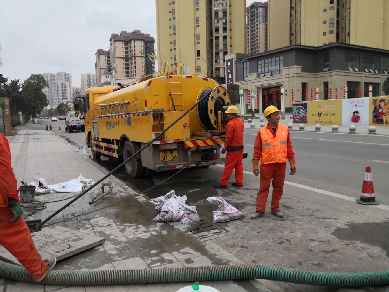 衡山排污管道清淤-管道清洗